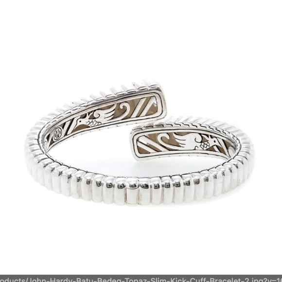 JOHN HARDY Bracelet Batu Bedeg Topaz Slim Kick Cuff - Picture 2 of 5